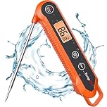 TempPro Digital Instant Read Meat Thermometer for Grilling Waterproof Kitchen Food Thermometer with Calibration Backlight Baking Bread Candy Thermometer Cooking Tools Utensils (Previously ThermoPro)