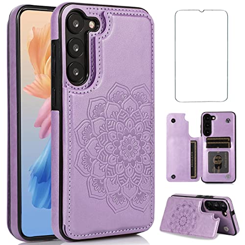 Coque Samsung S23 porte-carte pour éviter de rayer l'écran avec un verre trempé