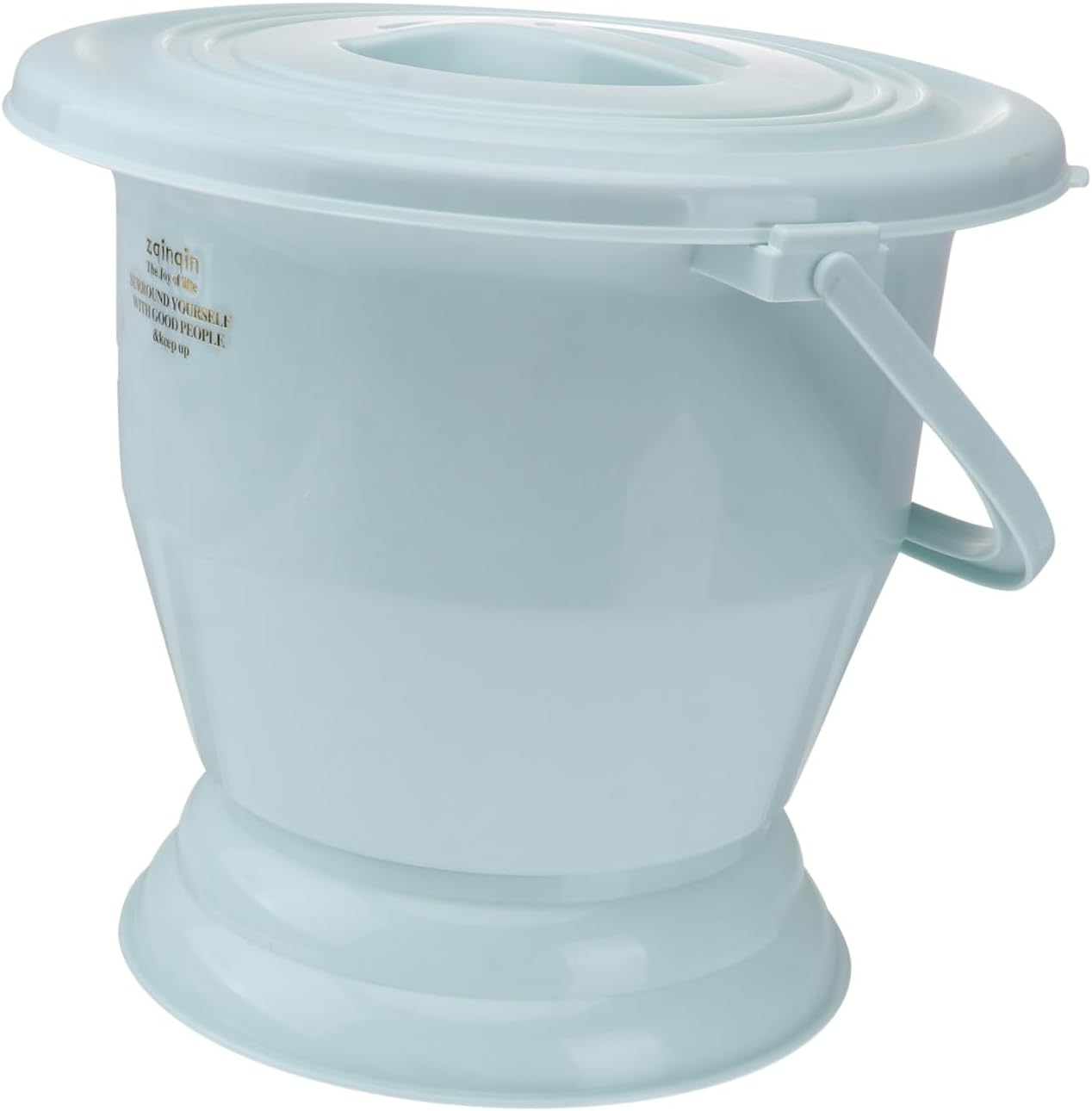 Portable Night Bedpan with Lid and Handle Thickened PP Plastic Urine Storage Pot for Adults Pregnant Women and Bedridden Patients Spittoon Design for Hygiene and Blue Household