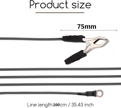 Electric Fence Clips, 2-Pack Wire Connectors for Solar and Electric Fence Chargers, Compatible with Most Energizers