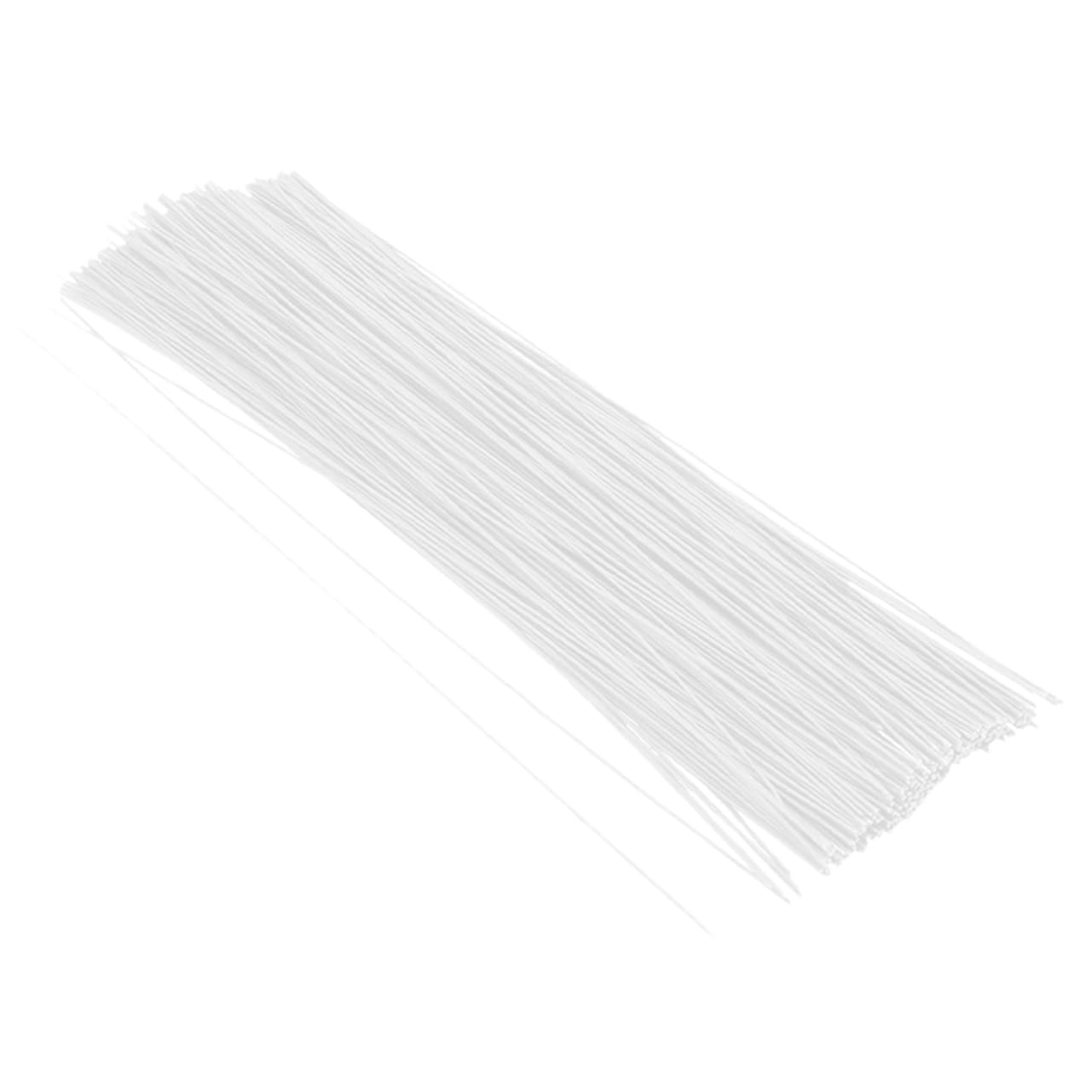 Angoily 100Pcs Iron Floral Wires Flexible Stems for DIY Crafts Flower Arrangements and Wreath Making Convenient and Lightweight for Easy Use