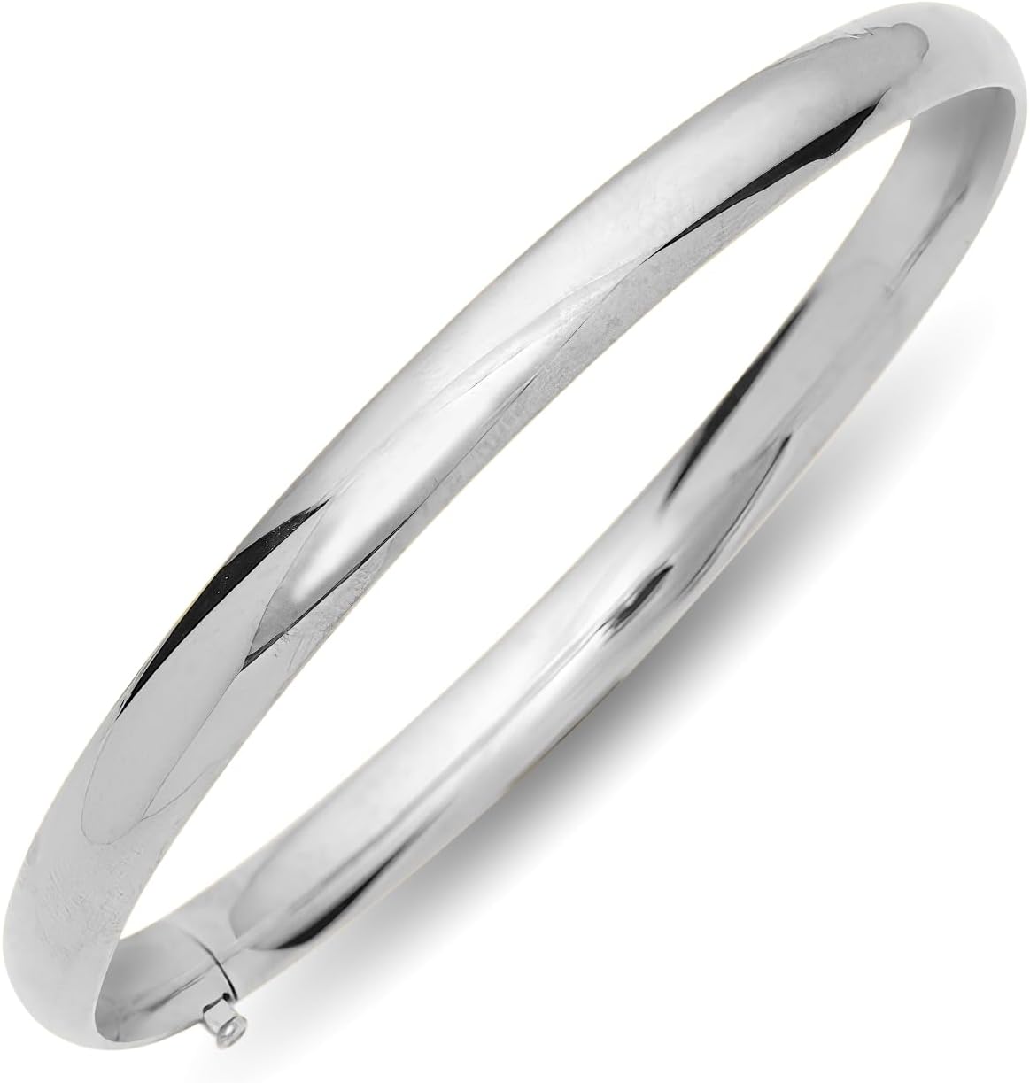 Floreo 14k Yellow Gold or White Gold 6mm Polished Bangle Bracelet