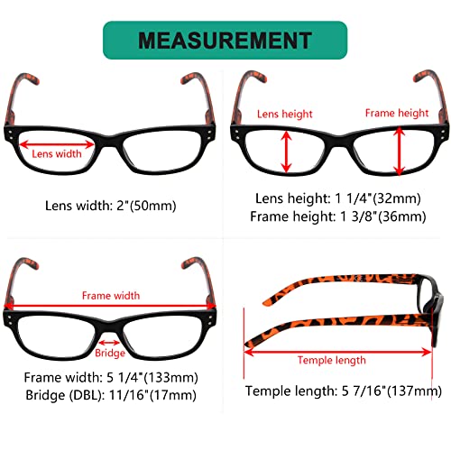 Image of Eyekepper Classic Reading Glasses for Men 5 Pack Spring Hinges Readers