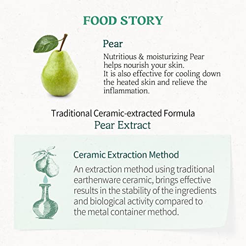 Skinfood Mask Pear Mint 120G - Facial Pore Cleanser, Soothing & Hydrating Body Skin - Pore & Sebum Clearing, Cooling Bubbles Scrub Wash Off Face Masks W/Rice Powder - Shower-Proof Texture (4.23 Oz) #TOP4