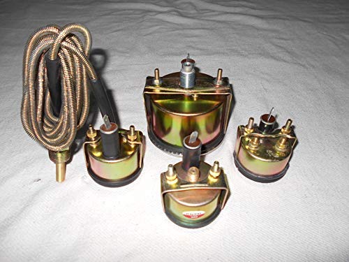 Generic JD Tractor Gauge Set kit-Tachometer,Water Temperature,Oil,Amp Replacement for 50,60 of Black Face