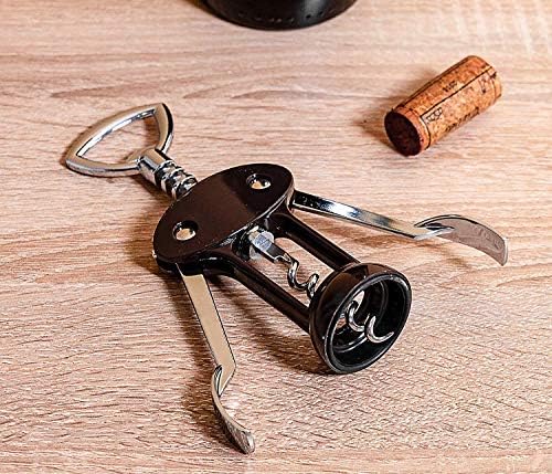Vacu Vin Twister Corkscrew with Bottle Grip (in Box) - Black