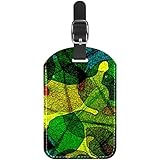  Le sac de voyage en cuir d\'unité centrale marque les étiquettes de valise conception personnalisée feuilles colorées