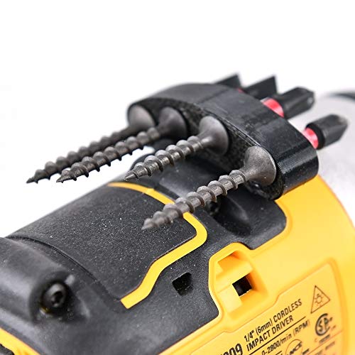 Magnetic Drill Bits Holder Organizer For Power Tools DeWalt Milwaukee Makita Cordless Power Drill Driver (Black)