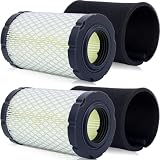 Harbot (Pack of 2) D130 D140 D110 D105 Air Filter for John Deere MIU14395 E130 E100 E120 Z225 D100 Z235 Z255 L105 X124 L107 YTH22V46 YTH24V48 YTA22V46 Lawn Mower Tractor