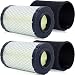 Harbot (Pack of 2 Air Filter with Fuel Filter for John Deere MIU14395 D100 D105 D110 D130 Z225 Z235 Z255 X124 L105 L107 E100 E120 E130 Husqvarna YTA22V46 YTH22V46 YTH24V48 HU800awd Lawn Mower Tractor