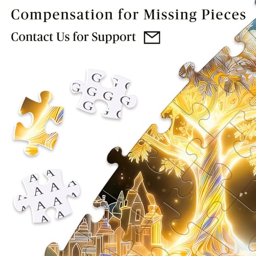 Rompecabezas redondo de 1000 piezas para adultos - Árbol de la Vida de Cristal | Diámetro 26.6 pulgadas, alivio del estrés y desafío cognitivo, regalo ideal de atención plena, juego familiar, decoración artística de pared miniatura 6