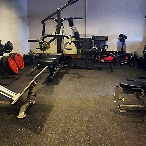 Greatmats 4X10 Ft Rolled Rubber (10% Blue Fleck) #TOP4