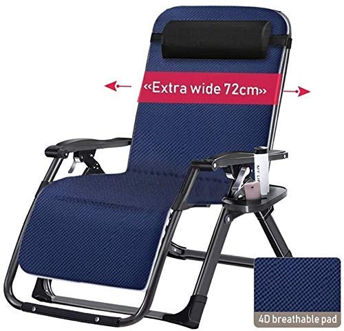 Chaise longue de jardin surdimensionnée soulage le dos transat zéro gravité pour personnes lourdes