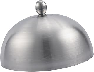 Basting Cover,Cheese Melting Dome,Stainless Steel Griddle Burger Cover,Food Cover for Steak,Sandwiches,Kitchen,Burgers,Steaks, Style C, 15cmx7.5cm