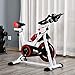 HOMCOM Bicicleta Estática Bicicleta de Fitness Pantalla LCD Asiento y Manillar Ajustable...