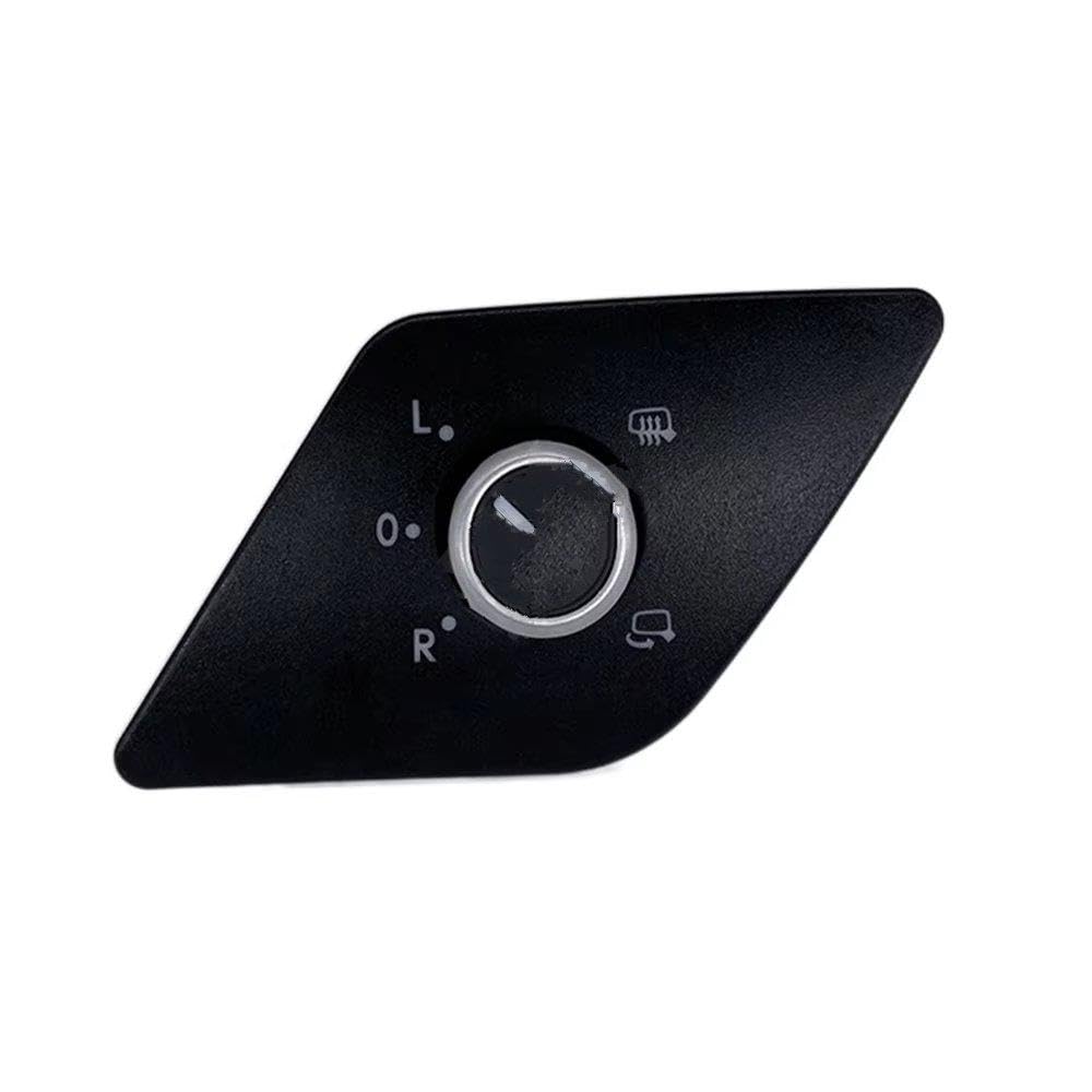 Car Mirror Control Switch with Heat Function Knob Button Compatible with Jetta 16D959565A Replacement Parts
