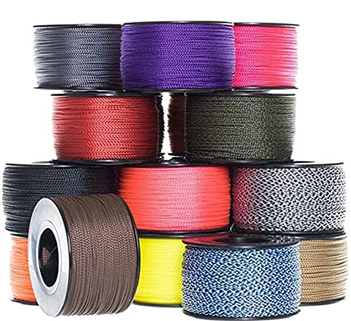 75mm x 300' Nano Cord Paracord Made in The USA (Neon Yellow)