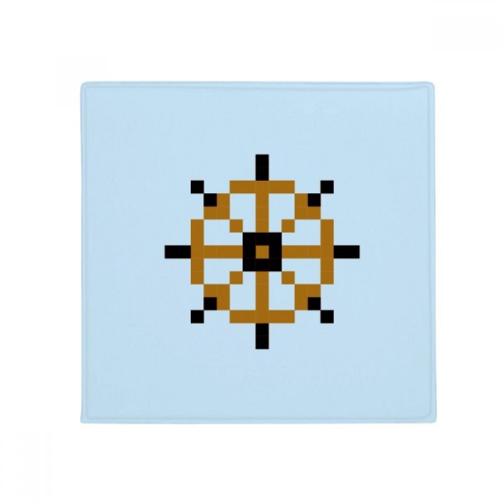 Tapis de sol pixel gouvernail d'été antidérapant 50x50cm pour salon