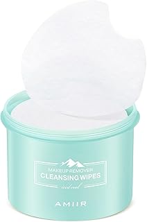 AMIIR 100's Jar Pre-Moistened Face Makeup Remover Wipes Sensitive Skin All-In-One Facial Cleansing Hydrating NO-DRY-OUT Ge...