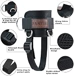 Straps de cheville pour les câblodistributeurs Sports réglables Confort en acier rembourré néoprène Double Ring D Gym Cuffs de chevilles pour kickbacks Glute, entraînement de fitness, Extensions de jambes, Curls pour les femmes & Hommes