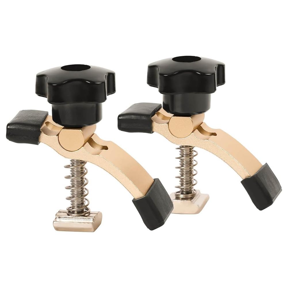 Ctrlzs 2Pcs Mini Hold Down Clamp Kit, Cnc Router Clamp For Woodworking And Metalworking, With 3018 Cnc Router Machine