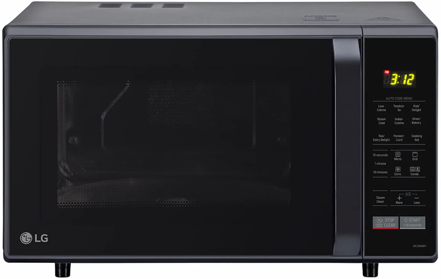 LG 28 L Convection Microwave Oven (MC2846BV, Black) Amazon.in Appliances