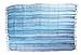 Kascha Sarong Pareo Dhoti Lunghi ca. 170cm x 110cm Helle Blau Töne Gestreift Handgefertigt und Kokosnuss Schnalle im Raute Design