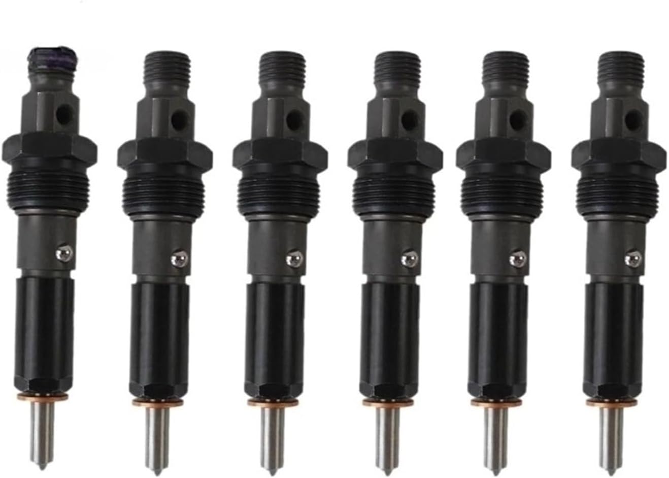 6pcs KDAL59P6 3283562 Fuel Injector Set & Ring Kit Compatible for Cummins 5.9L Nozzle Holder P7100 Car Replacement Accessories