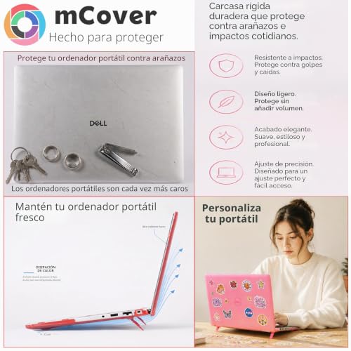 Funda rígida para Dell Precision 3560 mCover en azul, carcasa duradera contra golpes y arañazos de uso diario. 2