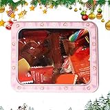 Generisch Blechdose Für Süßigkeiten - Tragbar Und Vielseitig | Valentinstag Lebensmittelbehälter | Für Frauen, Männer, Teenager, Mädchen, Kinder, Valentinstag, Party, Schule, Essen, Kekse, Schmuck,