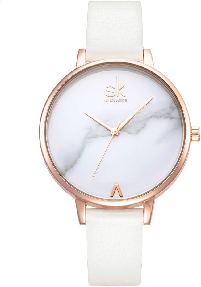 SK Fashion Women Wristwatch Leather Watchband Simple Decent Casual Geneva Waterproof Lady Watch