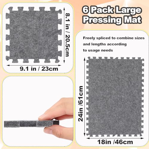 Ziliny 6 Pack Large Wool Pressing Mat 24" x 18" Wool Ironing Mat by Ziliny - Used condition - Image 2