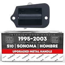 T1A Extended Cab Door Handle, Upgraded Metal, Rear Driver Door Handle - Compatible with 1996-2000 Chevrolet S10, 01-03 S10; 96-00 GMC Sonoma, 01-03 Sonoma - OEM 15760310-M, 19211052, 74300