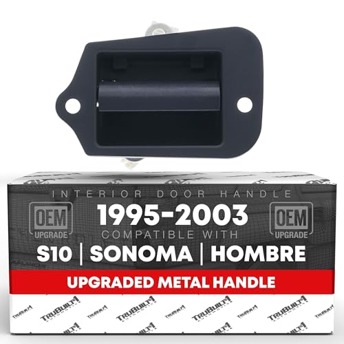 Image of T1A Extended Cab Door Handle, Upgraded Metal, Rear Driver Door Handle - Compatible with 1996-2000 Chevrolet S10, 01-03 S10; 96-00 GMC Sonoma, 01-03 Sonoma - OEM 15760310-M, 19211052, 74300
