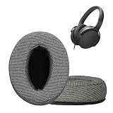 kwmobile 2x Cuscinetto Compatibile con Sennheiser HD400S / HD450SE / HD458BT - Cuscinetti Sostitutivi Cuffie Headphones Over Ear in Rete Mesh - grigio