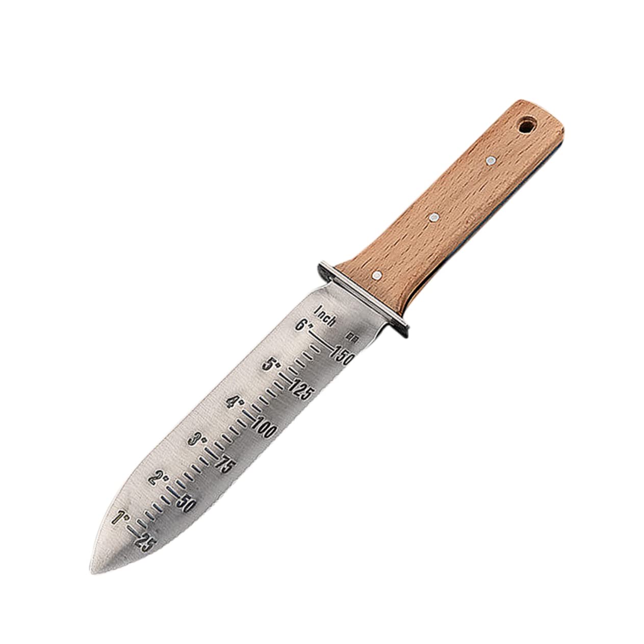 Pala da Giardino Piccola in Ferro e Legno, Khaki, Ergonomica
