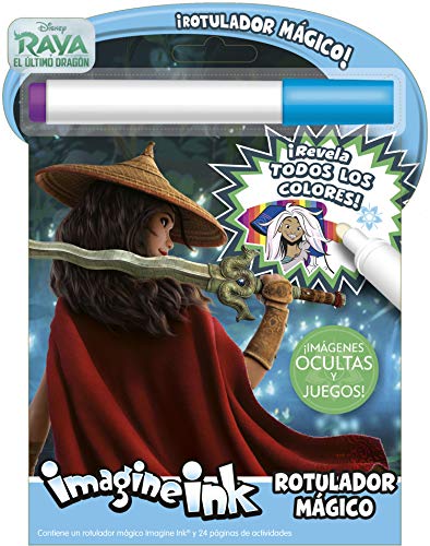 Raya Atld Imagine Ink Magic Ink Pictures: Libro de colorear y actividades con rotulador mágico