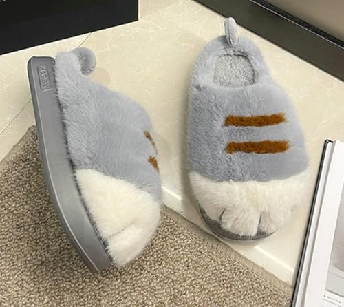 Cat Paw Slippers for Women Cute Cat Claw Plush Platform Indoor Outdoor Shoes Fall Winter Warm Anti-slip Slippers Sweet Gift2