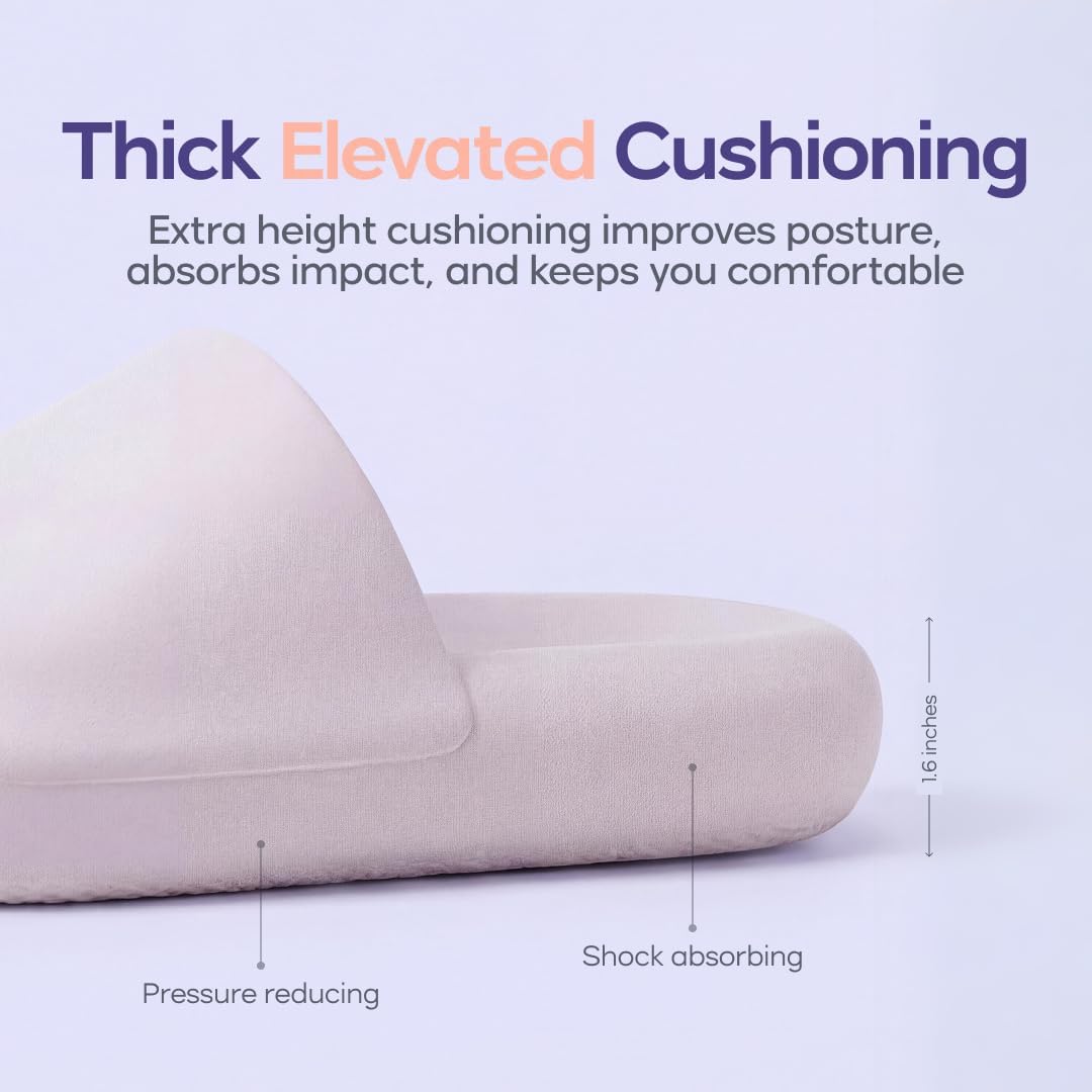 MellowSoft Cloud Slides for Women & Men – Ultra Soft CloudFoam Cushioning Slides, Thick Shock-Absorbing Sole, Lightweight Anti-Slip Recovery Sandals for Indoor & Outdoor Comfort