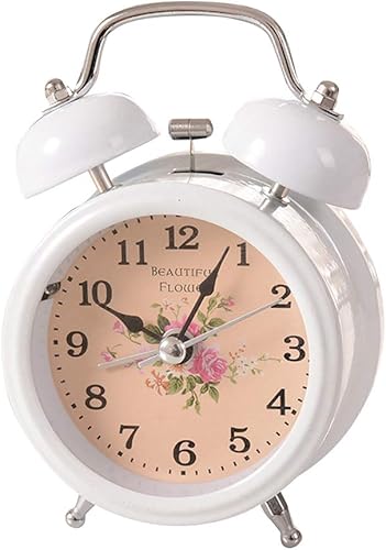 ARTIBETTER 1pc reloj despertador con luz nocturna reloj de metal estudiante
