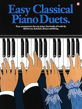 Paperback Easy Classical Piano Duets Book