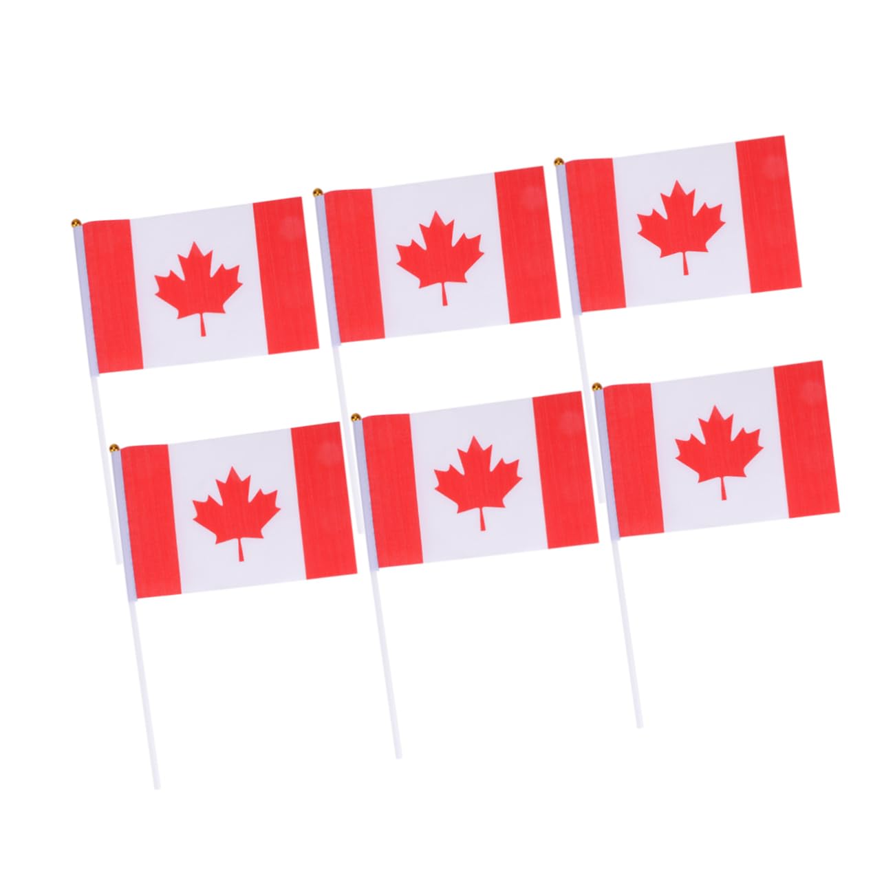 Drapeaux du Canada 21x14 cm Magiclulu | Lot de 20 petits drapeaux canadiens tenus à la main