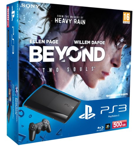 Console PS3 Ultra slim 500 Go Noire + Beyond : Two Souls + The Last of Us