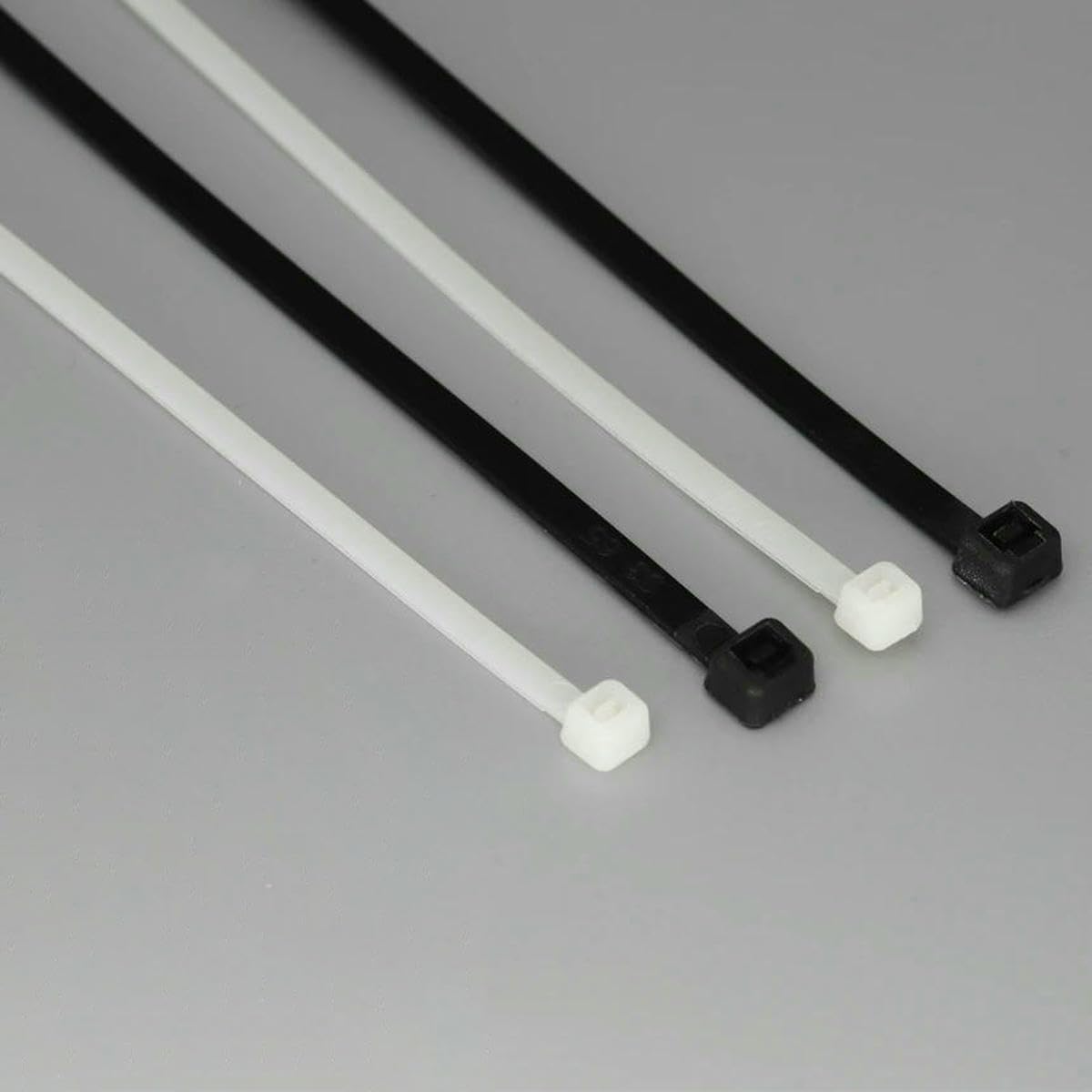 8/9/10/12 * 200/300/400/500/600/700/760/800/900mm Black White Self-Lock Nylon Strap Wrap Ziptie Fasten Zip Ties Cable Tie-8mm(7.2) Width White-900mm Length