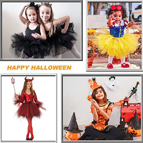 DOOVID Toddler Girls Dance Tights - Ballet Elasticity Footed Stockings for School Uniform4