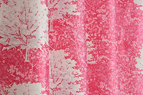 Image of Polyester Curtains 9 Feet Long Set of 2 for Long Door (Pink 4 ft x 9 ft)