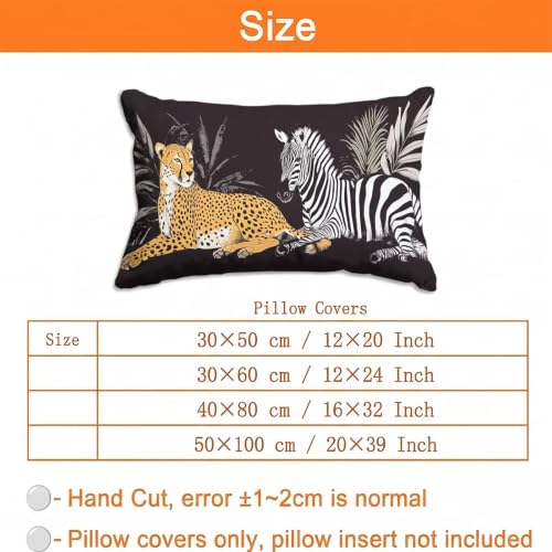 Housse Coussin 40x80 Extérieur Imperméable Motif Végétal - 7