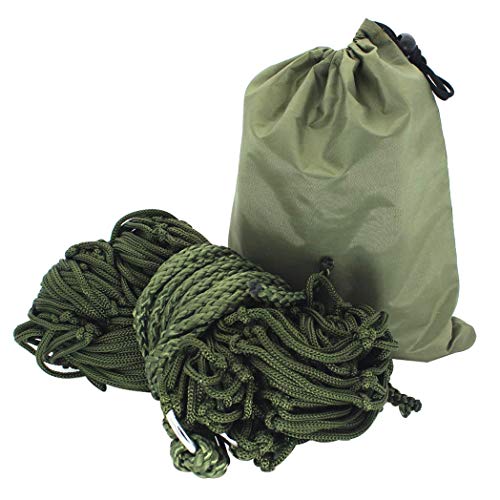 Portable Thick Nylon Rope Hammock, Garden Net Hammock, Pocket Hammock Sleeping Bed, Camping Hammock for Outdoor Travel