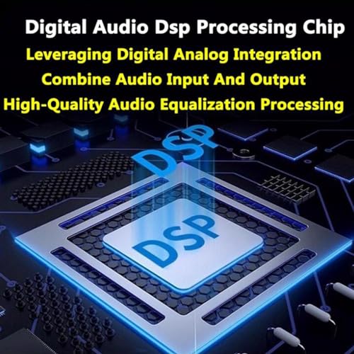 Ecualizador gráfico de 31 bandas, ecualizador digital de audio, ajuste estéreo de agudos, medios y graves, con luz LED de espectro y 10 efectos preestablecidos, para estudio de grabación miniatura 5