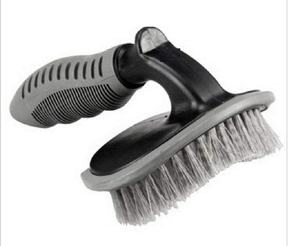 Istara Eazy to Clean Wheel Tire Brush for Cleaning Wheels, Detail Car Wheel Rim Wash Scrub Brush for Washing Tires, Motorcycle Bicycle Tire Scrub Brush Washing Tool, Soft Alloy Brush Cleaner